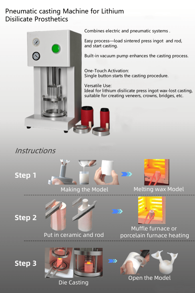 dental lab pressing equipment for press ingot